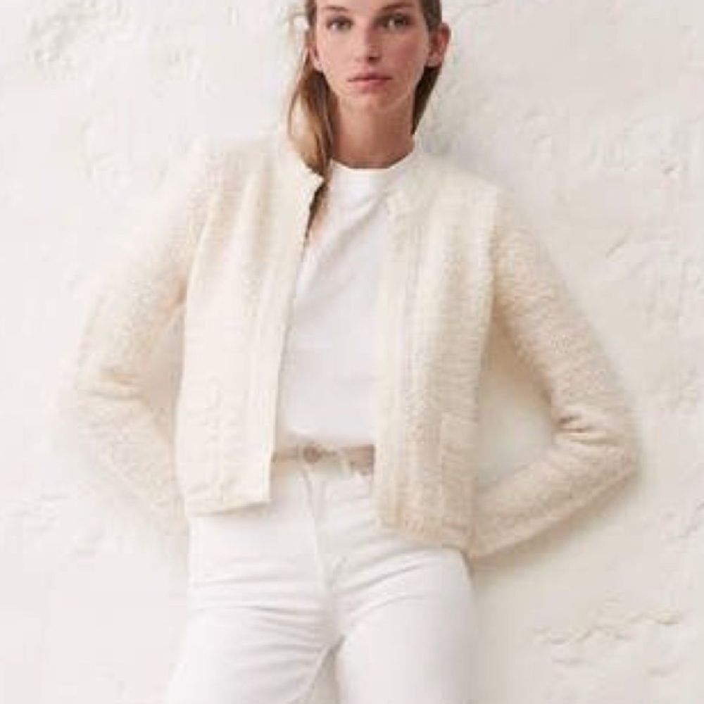 Sandro Tweed Cardigan